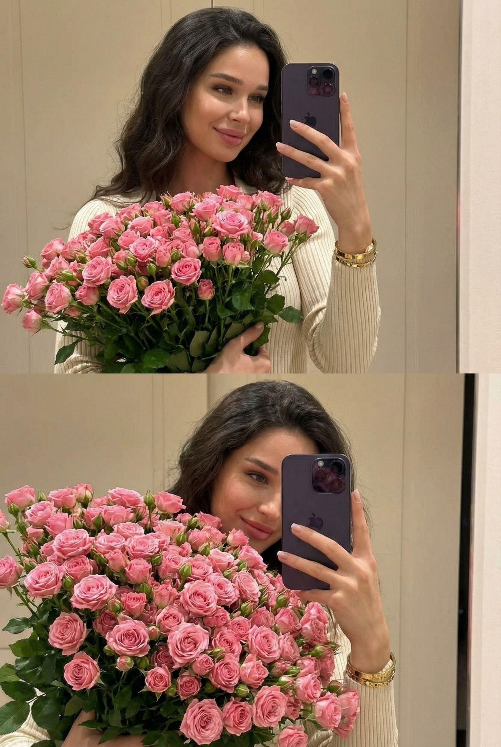 Коллаж с цветами 