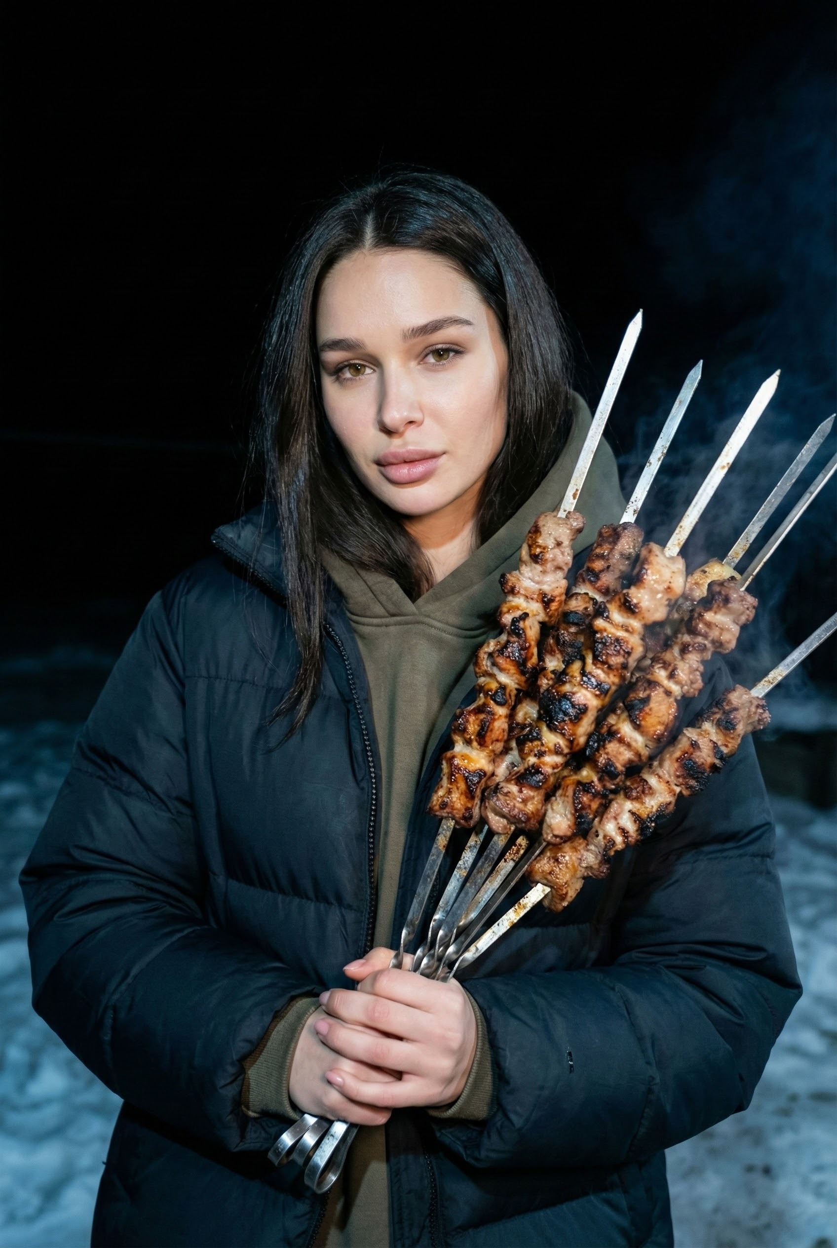 С шампурами 