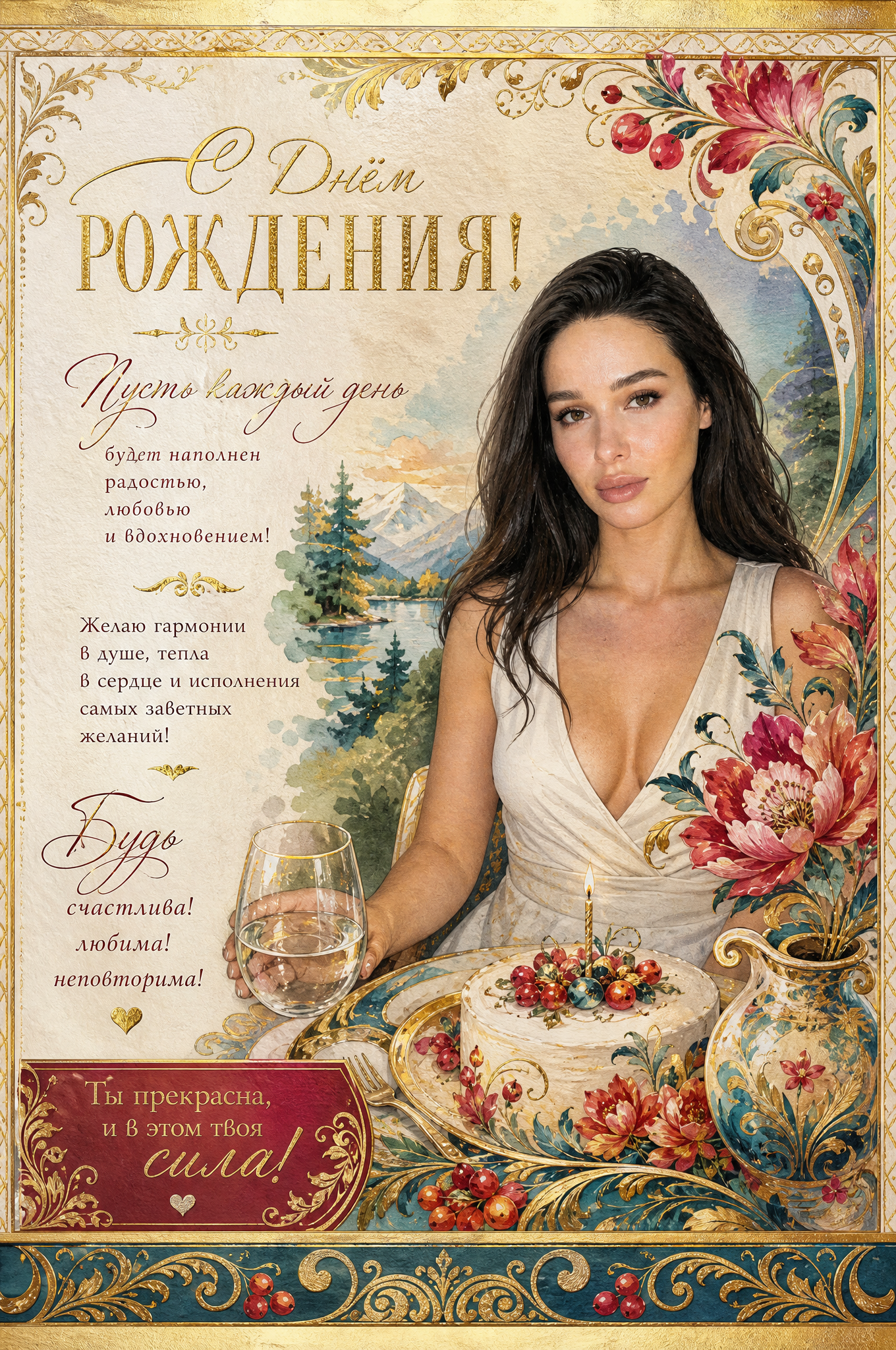 Открытка с днем рождения 