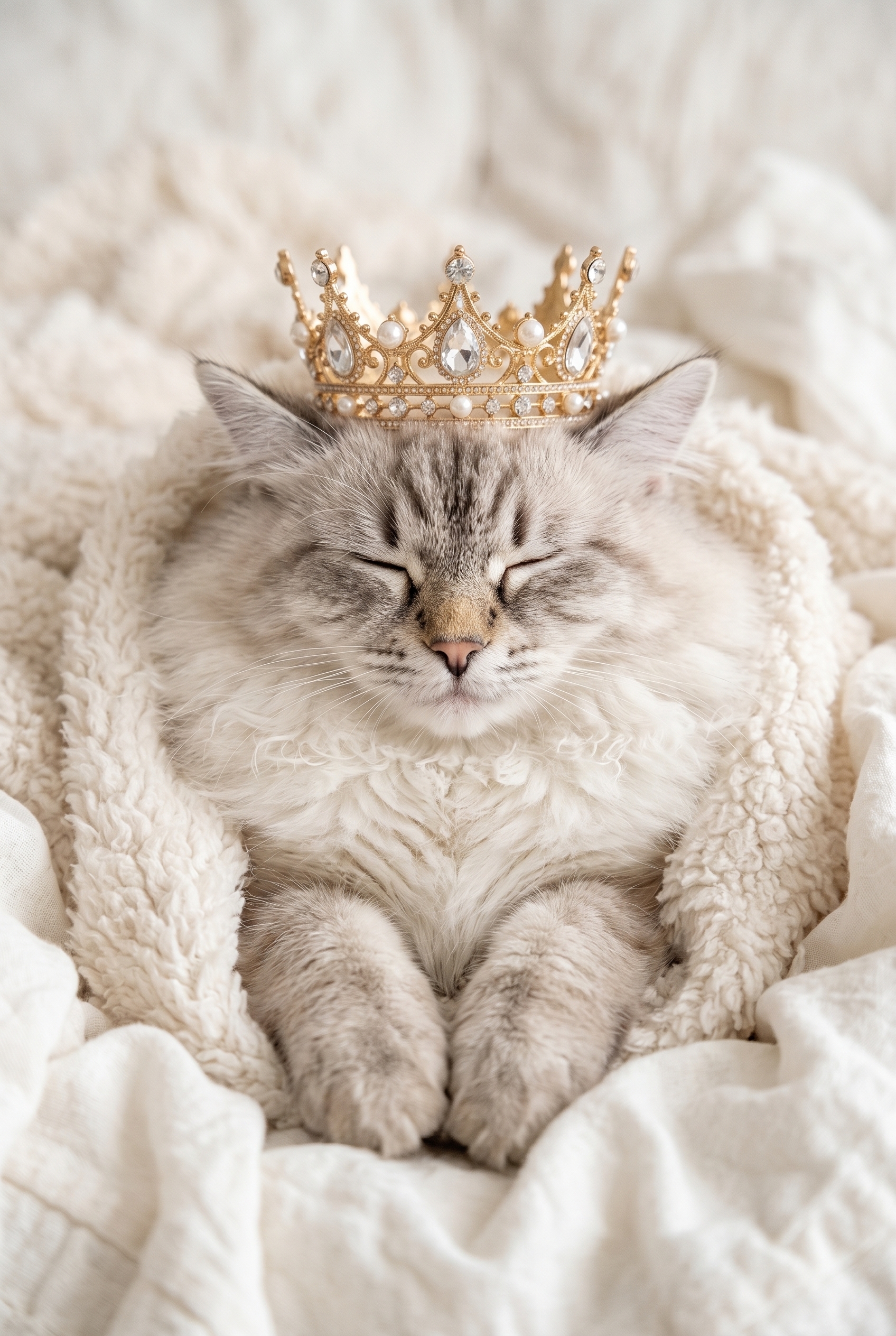 Питомец и корона 