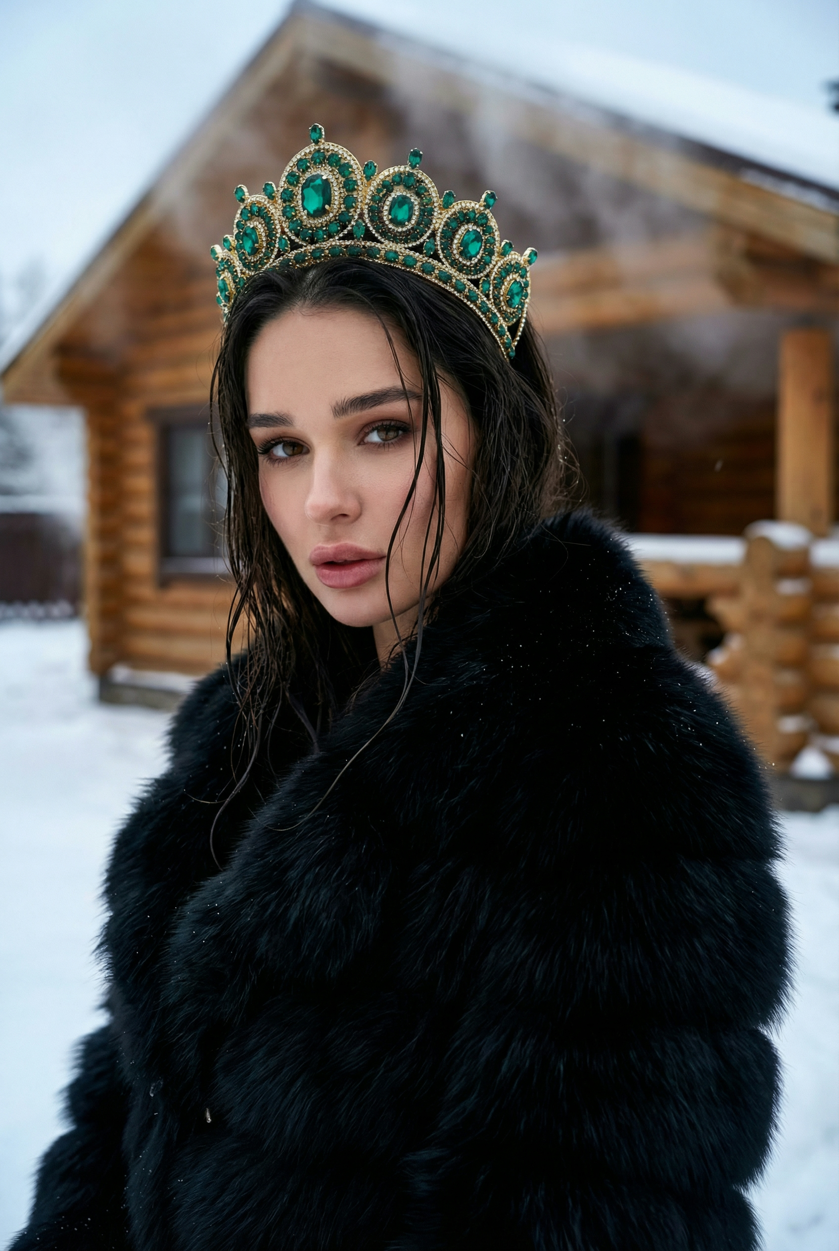 На фоне бани