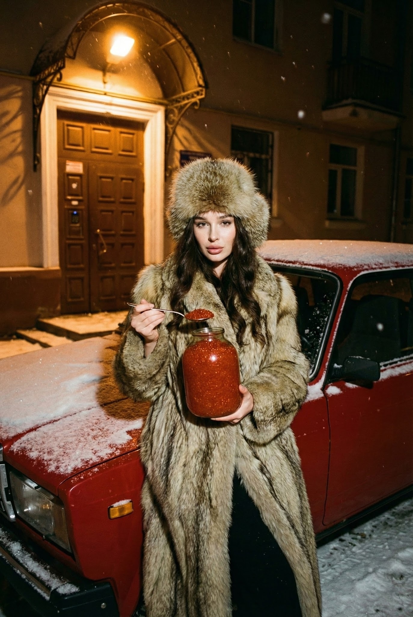 Красная икра из банки