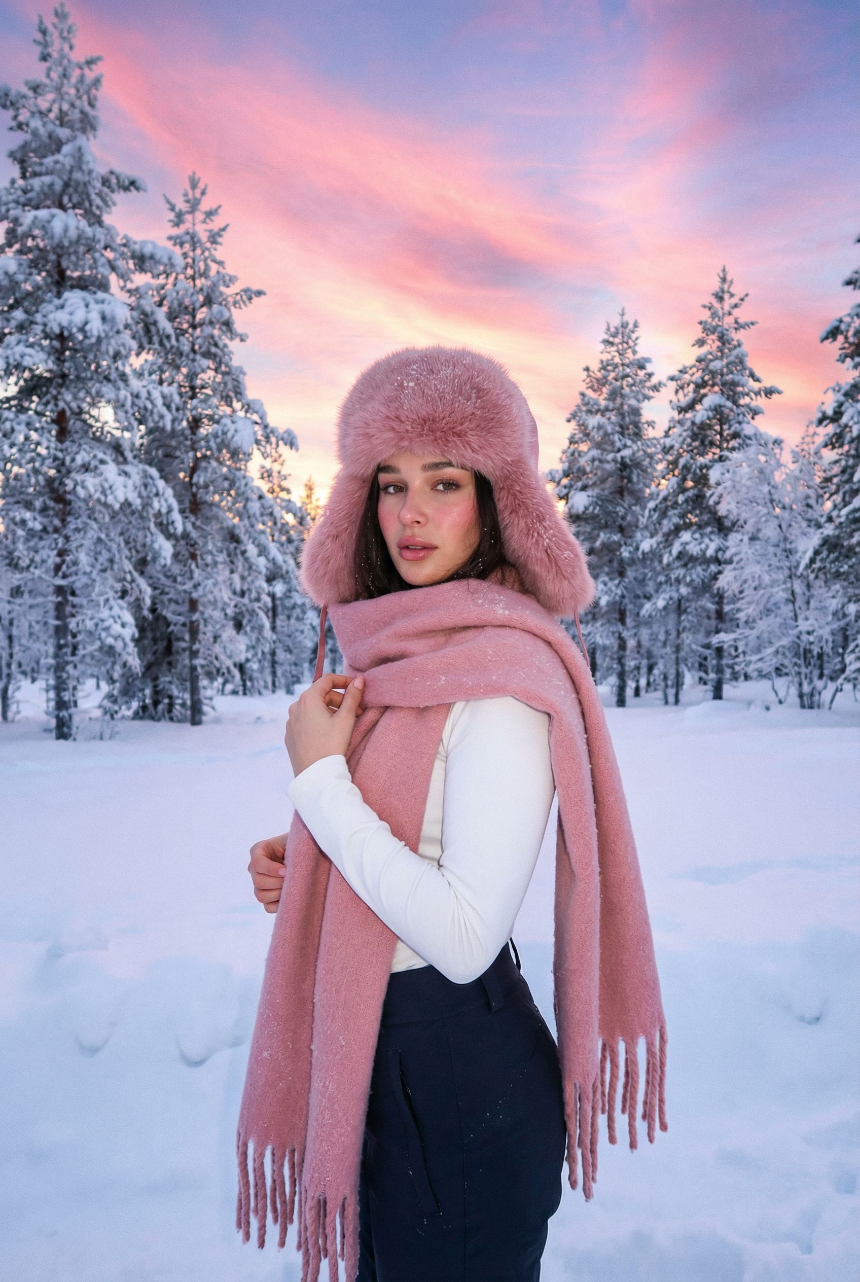Снежный закат 