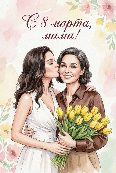 С 8 марта, мама 